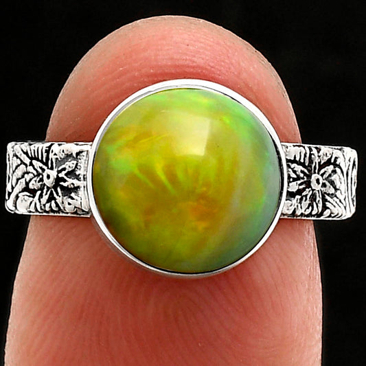 Premium Quality Ethiopian Opal Ring size-7 R-1055 25-ER10445