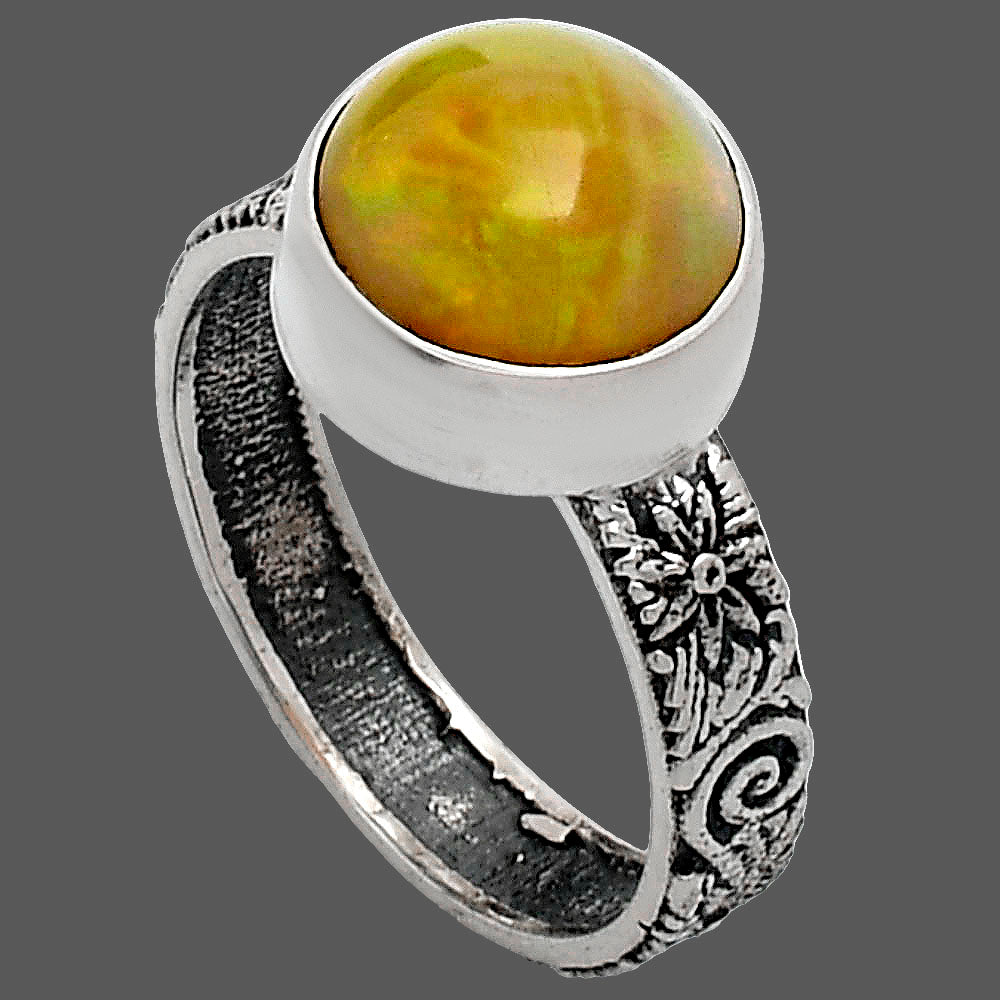Premium Quality Ethiopian Opal Ring size-7 R-1055 25-ER10445