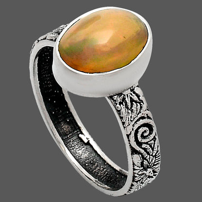 Premium Quality Ethiopian Opal Ring size-9 R-1055 25-ER10447