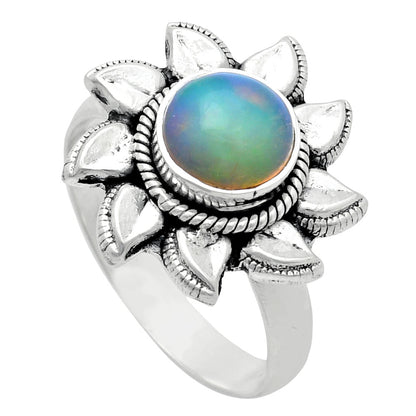 Premium Quality Sun - Ethiopian Opal Ring size-7 R-1617 25-ER10450