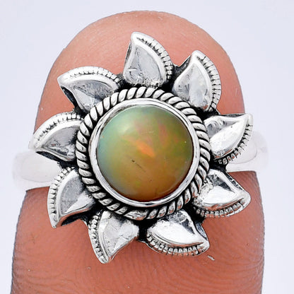 Premium Quality Sun - Ethiopian Opal Ring size-7 R-1617 25-ER10451