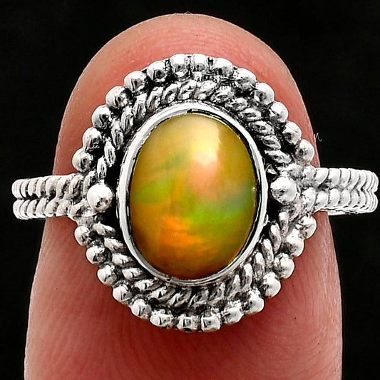 Premium Quality Ethiopian Opal Ring size-7 R-1729 25-ER10453