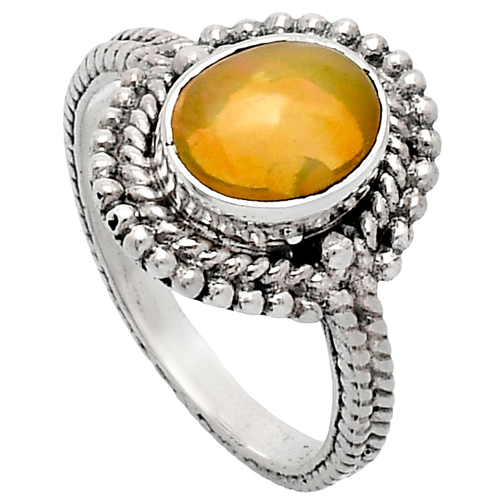 Premium Quality Ethiopian Opal Ring size-7 R-1729 25-ER10453
