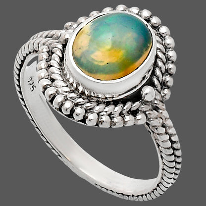 Premium Quality Ethiopian Opal Ring size-7 R-1729 25-ER10454