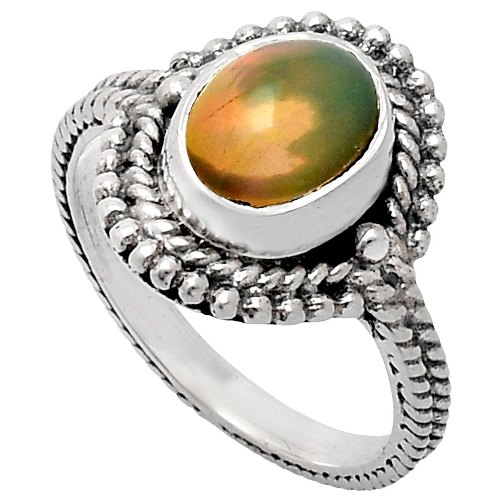 Premium Quality Ethiopian Opal Ring size-6 R-1729 25-ER10456