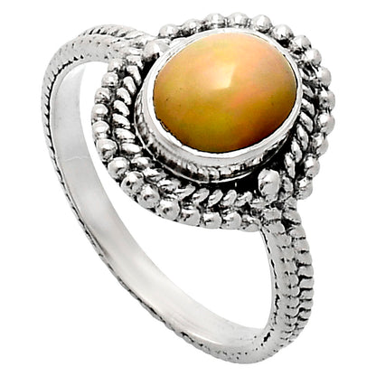 Premium Quality Ethiopian Opal Ring size-8.5 R-1729 25-ER10459