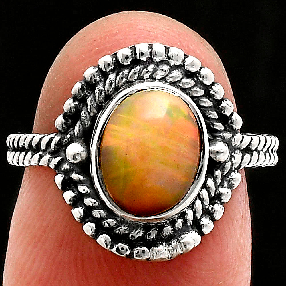 Premium Quality Ethiopian Opal Ring size-6 R-1729 25-ER10461