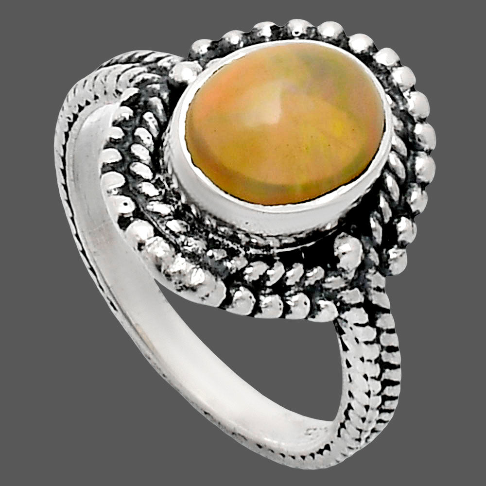 Premium Quality Ethiopian Opal Ring size-6 R-1729 25-ER10461