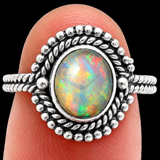 Premium Quality Ethiopian Opal Ring size-6 R-1729 25-ER10463