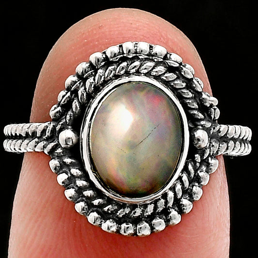 Premium Quality Ethiopian Opal Ring size-6 R-1729 25-ER10463