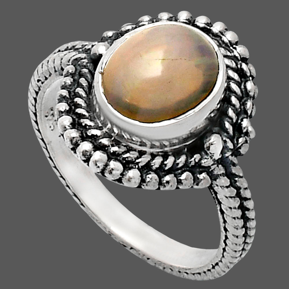 Premium Quality Ethiopian Opal Ring size-6 R-1729 25-ER10463