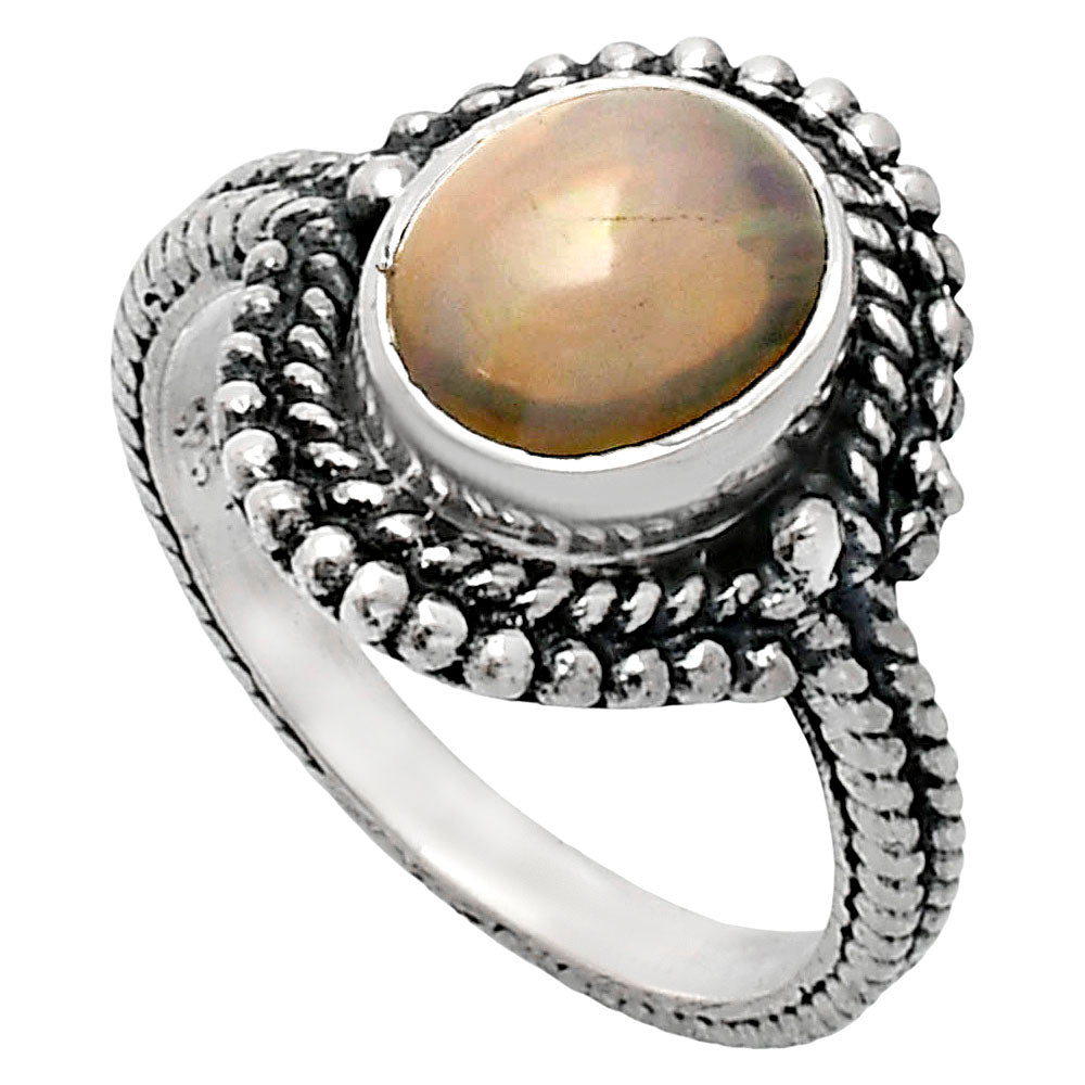 Premium Quality Ethiopian Opal Ring size-6 R-1729 25-ER10463