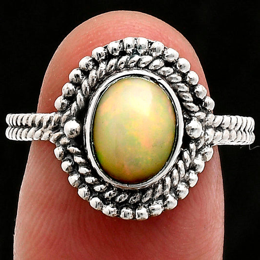 Premium Quality Ethiopian Opal Ring size-8 R-1729 25-ER10464