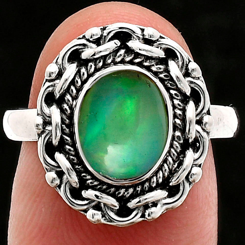 Premium Quality Ethiopian Opal Ring size-8 R-1667 25-ER10465