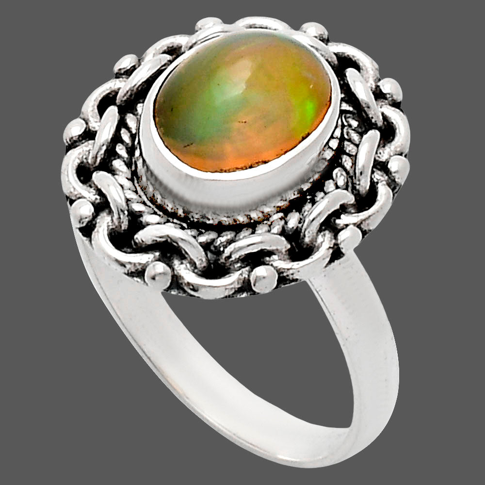 Premium Quality Ethiopian Opal Ring size-7 R-1667 25-ER10467