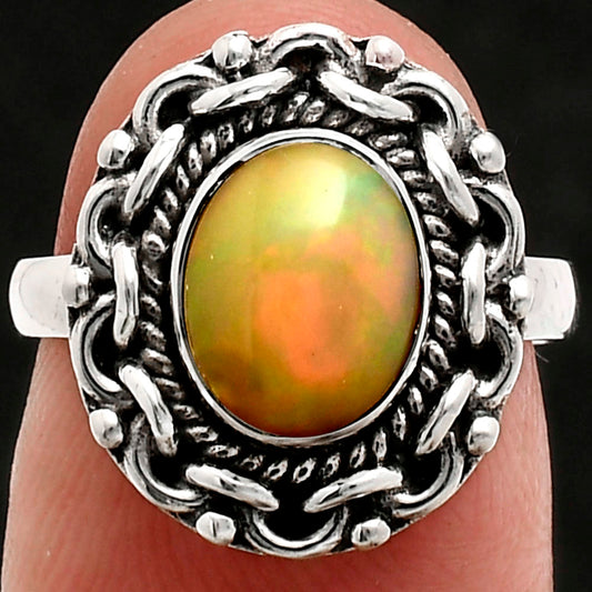Premium Quality Ethiopian Opal Ring size-6 R-1667 25-ER10468