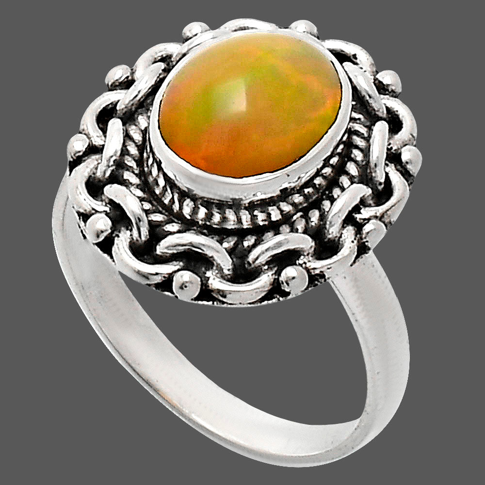Premium Quality Ethiopian Opal Ring size-6 R-1667 25-ER10468