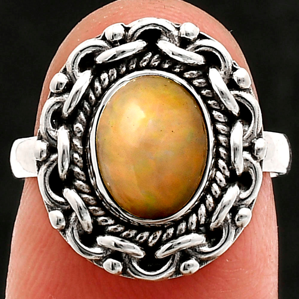 Premium Quality Ethiopian Opal Ring size-6 R-1667 25-ER10474