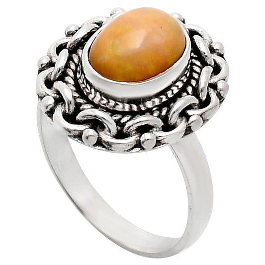 Premium Quality Ethiopian Opal Ring size-6 R-1667 25-ER10474