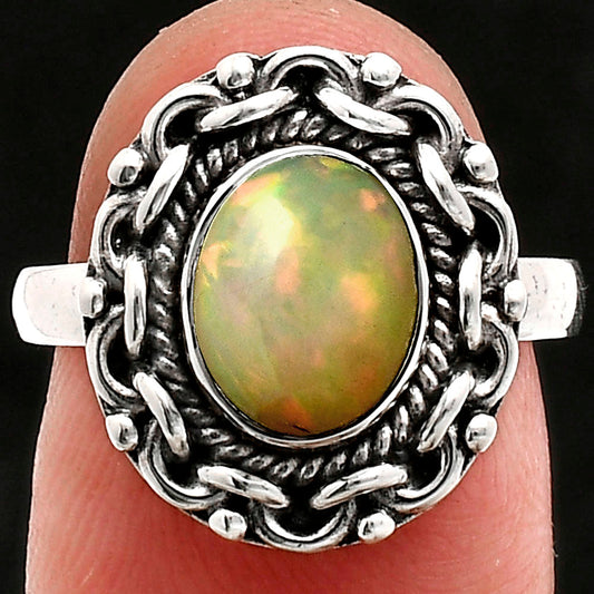 Premium Quality Ethiopian Opal Ring size-7 R-1667 25-ER10475