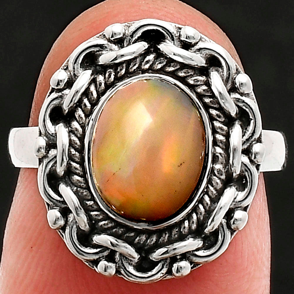 Premium Quality Ethiopian Opal Ring size-6 R-1667 25-ER10477