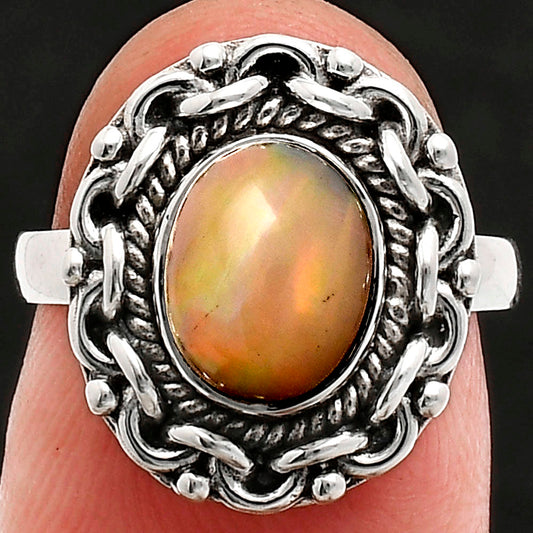 Premium Quality Ethiopian Opal Ring size-6 R-1667 25-ER10477