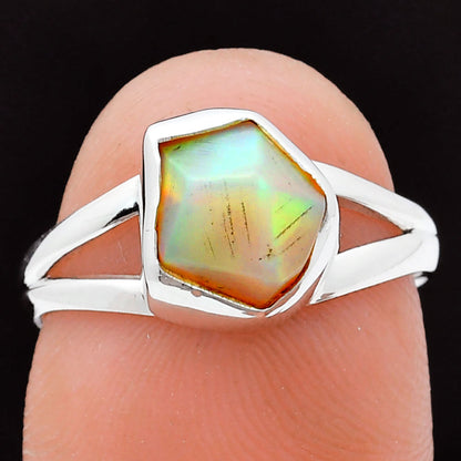 Premium Quality Ethiopian Opal Rough Ring size-7 R-1002 25-ER10509