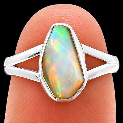 Premium Quality Ethiopian Opal Rough Ring size-8 R-1002 25-ER10554