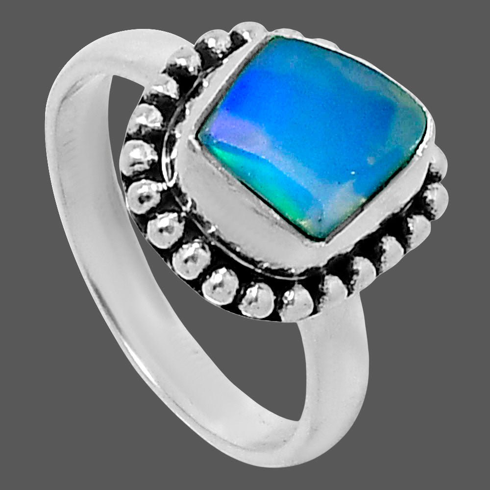 Premium Quality Ethiopian Opal Rough Ring size-6 R-1071 25-ER10611