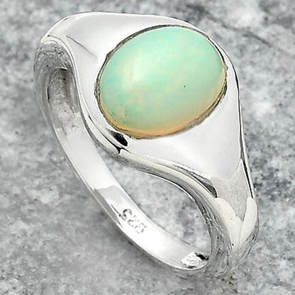 Natural Ethiopian Opal Ring size-8 R-1115 25-ER10755