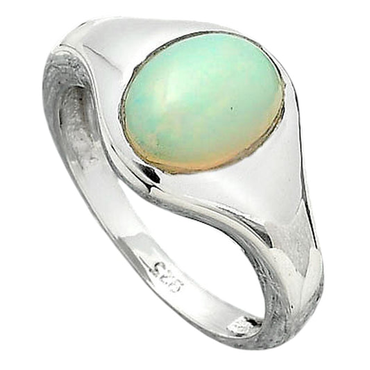 Natural Ethiopian Opal Ring size-8 R-1115 25-ER10755