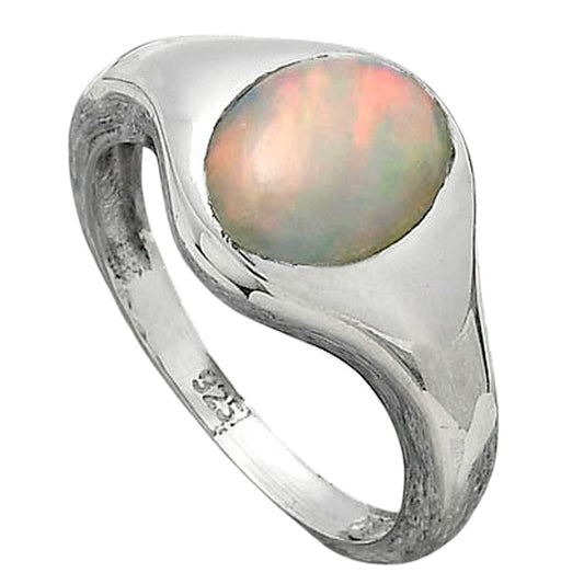 Natural Ethiopian Opal Ring size-8 R-1115 25-ER10764