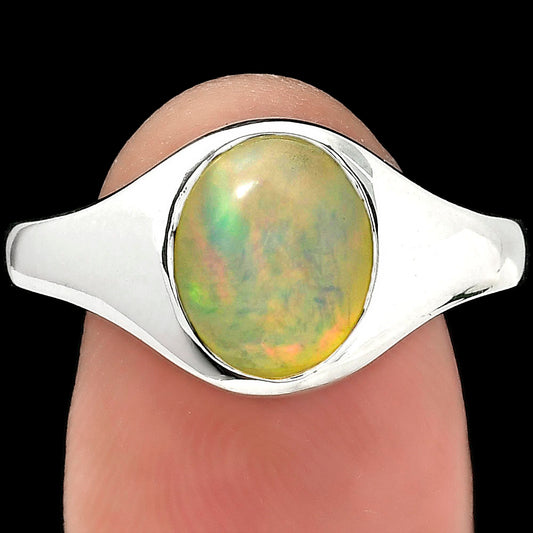Natural Ethiopian Opal Ring size-7 R-1115 25-ER10771
