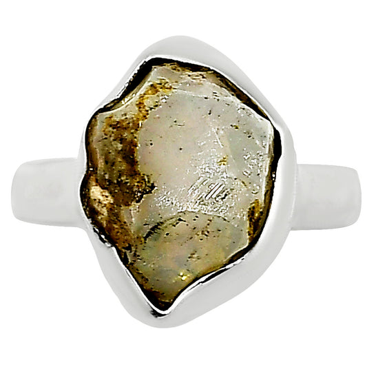 Ethiopian Opal Rough Ring size-5 R-1001 25-ER15968