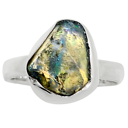 Ethiopian Opal Rough Ring size-6 R-1001 25-ER15982