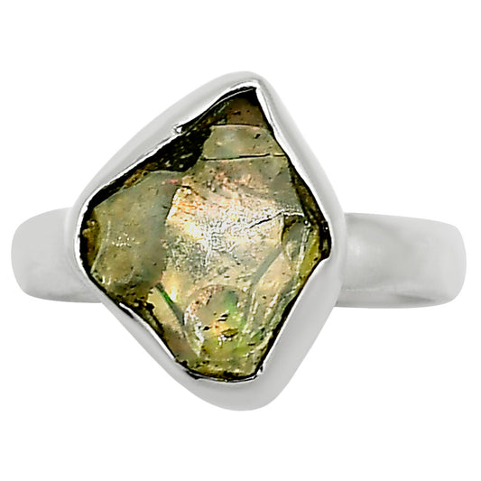 Ethiopian Opal Rough Ring size-6 R-1001 25-ER15991