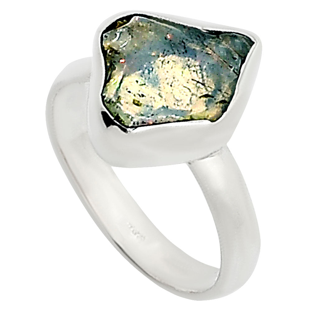 Ethiopian Opal Rough Ring size-6 R-1001 25-ER15992