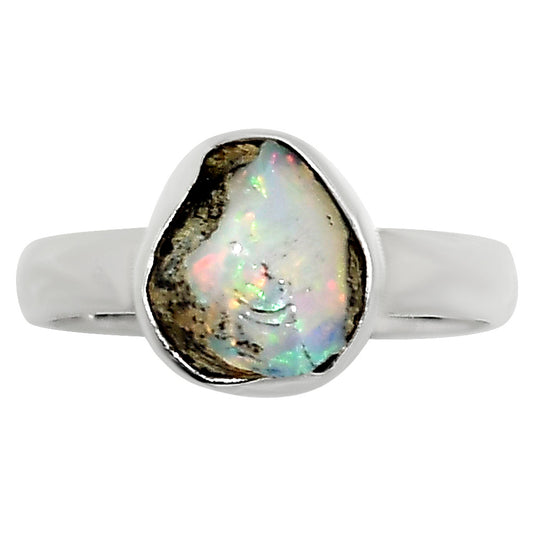 Ethiopian Opal Rough Ring size-7 R-1001 25-ER15997