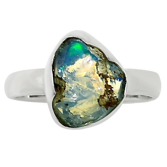Ethiopian Opal Rough Ring size-7 R-1001 25-ER15998