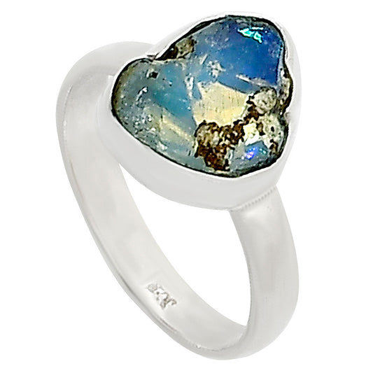 Ethiopian Opal Rough Ring size-7 R-1001 25-ER15998