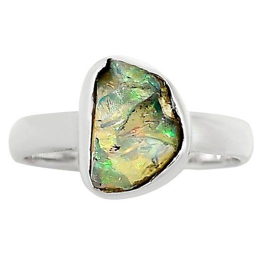 Ethiopian Opal Rough Ring size-7 R-1001 25-ER16000