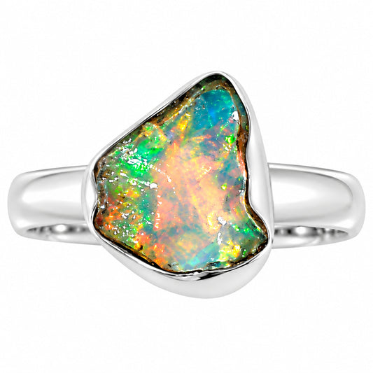 Ethiopian Opal Rough Ring size-7 R-1001 25-ER16001