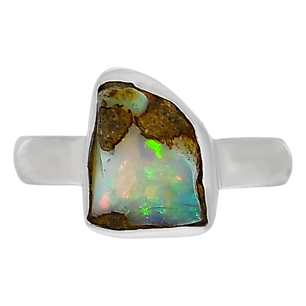 Ethiopian Opal Rough Ring size-6 R-1001 25-ER16147