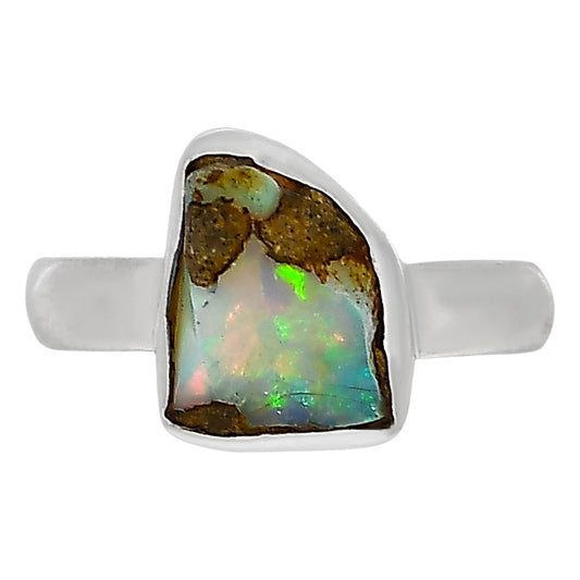 Ethiopian Opal Rough Ring size-6 R-1001 25-ER16147