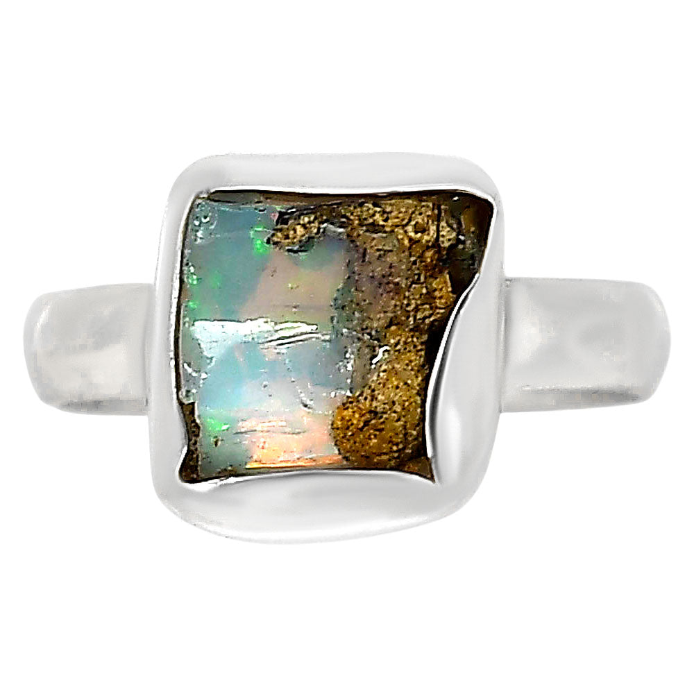 Ethiopian Opal Rough Ring size-6 R-1001 25-ER16150