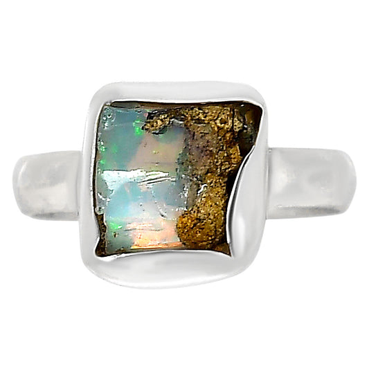 Ethiopian Opal Rough Ring size-6 R-1001 25-ER16150