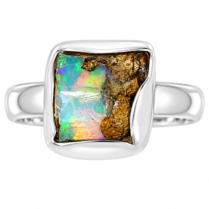 Ethiopian Opal Rough Ring size-6 R-1001 25-ER16150