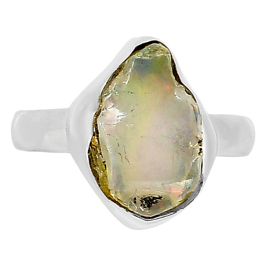 Ethiopian Opal Rough Ring size-6 R-1001 25-ER16154
