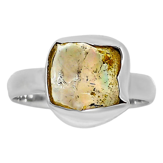 Ethiopian Opal Rough Ring size-6 R-1001 25-ER16155