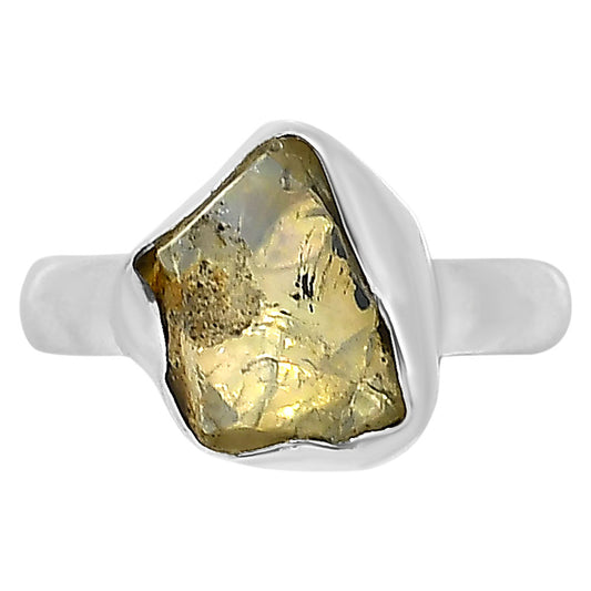 Ethiopian Opal Rough Ring size-6 R-1001 25-ER16158